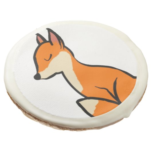 Customizable Fox Sugar Cookie (Angled)