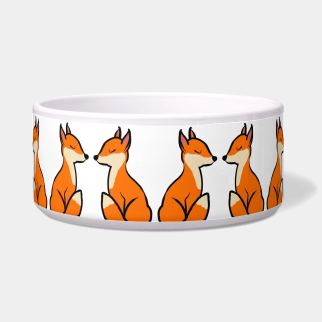 Customizable Foxes Bowl (Front)