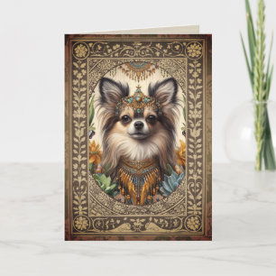 Customizable Framed Birthday Card Chihuahua