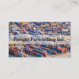 Customizable Freight Transport Container Business Card
