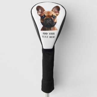 Customizable French Bulldog Golf Head Cover