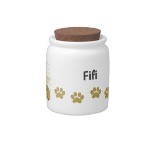 Customizable French Bulldog treat or Candy Jar