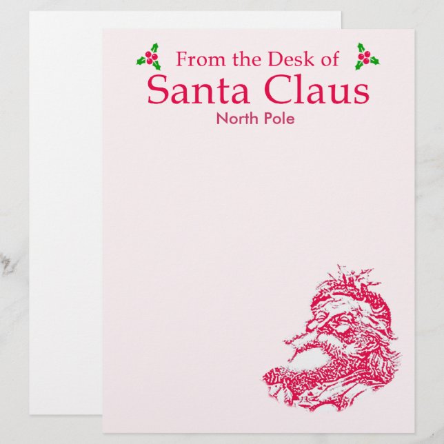 Customizable From the Desk of Santa Claus | Zazzle