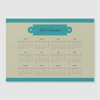 Customizable Full Year 2024 Calendar by debscreative at Zazzle