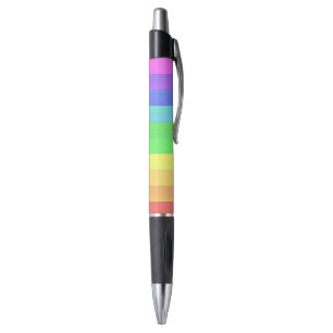 Customizable Fun Elegant Colorful Rainbow Stripes Pen