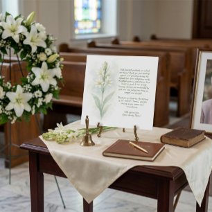 Customizable Funeral Thank You Card