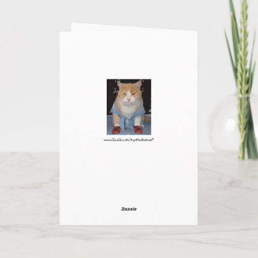 Customizable Funny Cat in Bathrobe Get Well Card Zazzle