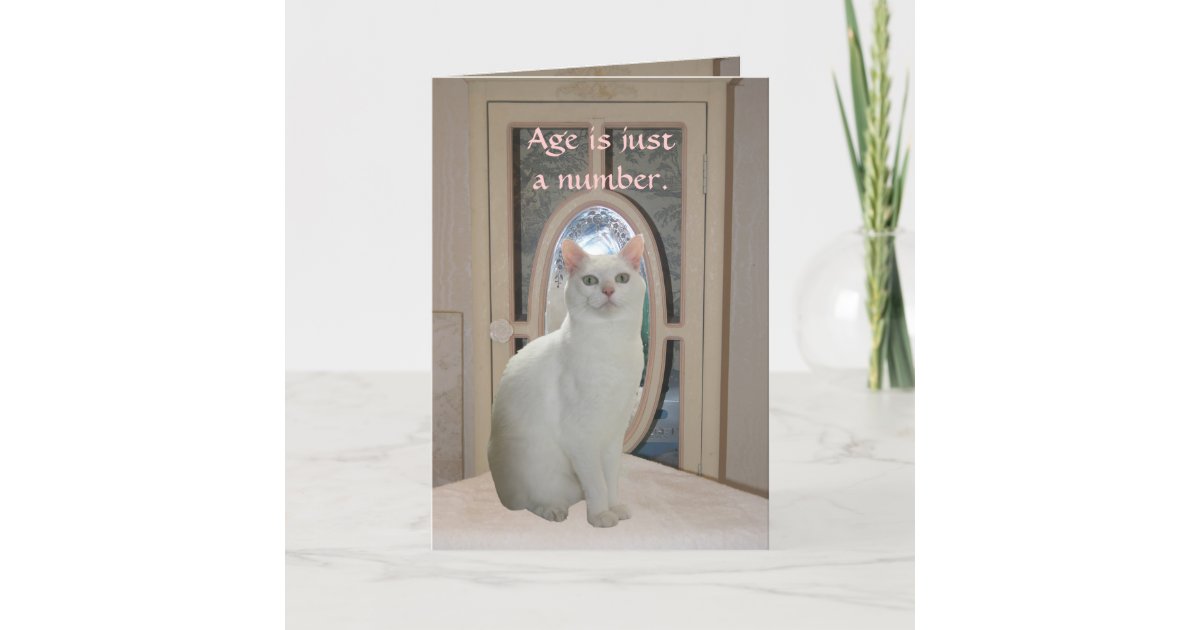 Customizable Funny Cat Looking In Mirror Card Zazzle Com