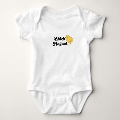 Customizable Funny Chick Magnet Kids Toddler Baby Bodysuit
