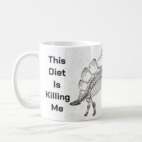 Customizable Funny Dinosaur Skeleton Coffee Mug
