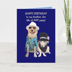 Customizable Funny Dog/Lab Birthday Card