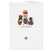 Customizable Funny Dogs Native American Theme Cards (Back)