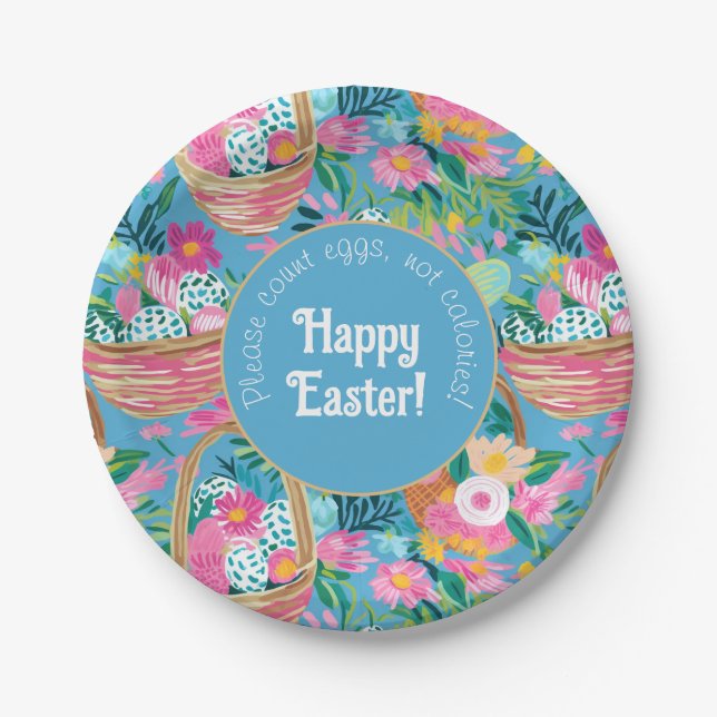 Customizable funny Egg-tastic Easter Plate (Front)
