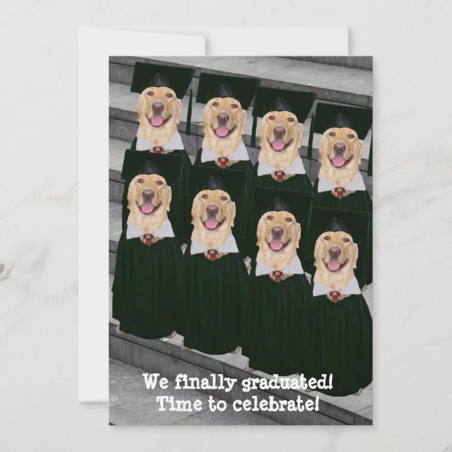 Customizable Funny Graduation Party Invitation (Front)