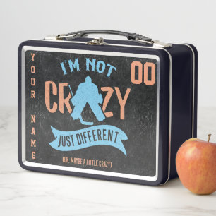 Customizable Funny Hockey Goalie Lunch Box