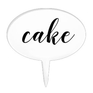 Customizable Funny Literal Word Cake Topper