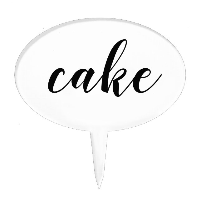 Customizable Funny Literal Word Cake Topper (Front)