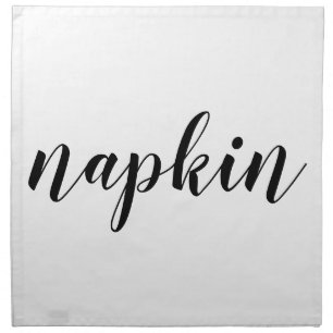 Customizable Funny Literal Word Cloth Napkin
