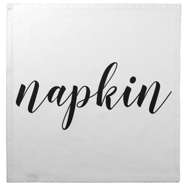 Customizable Funny Literal Word Cloth Napkin (Front)