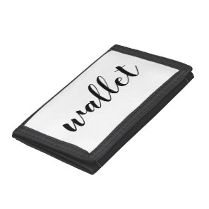 Customizable Funny Literal Word Tri-fold Wallet