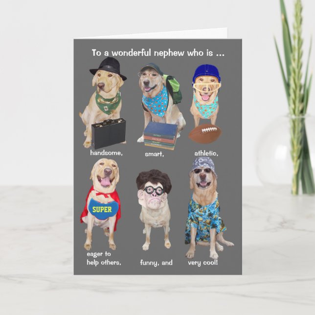 Customizable Funny Male Relative Card (Front)
