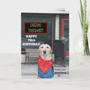 Customizable Funny Old-Timer Dog Card
