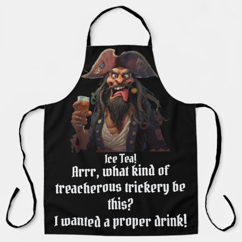 Customizable Funny Pirate Apron