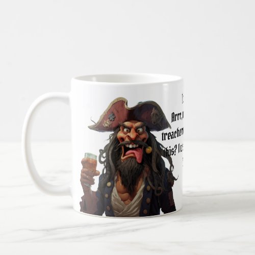 Customizable Funny Pirate Coffee Mug