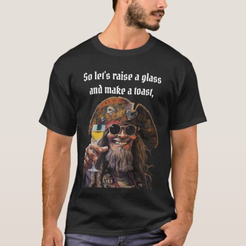 Customizable Funny Pirate T_Shirt
