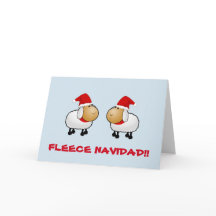Customizable funny Sheep Christmas card