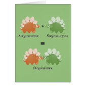 Customizable funny stegosaurus card (Front)