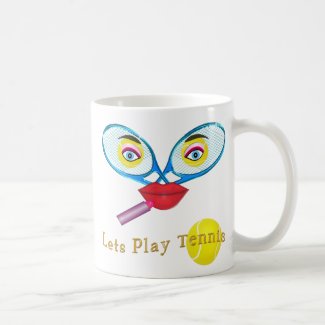 Customizable Funny Tennis Gifts for Her Mug