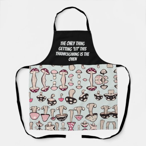 Customizable Funny Thanksgiving quote  Apron