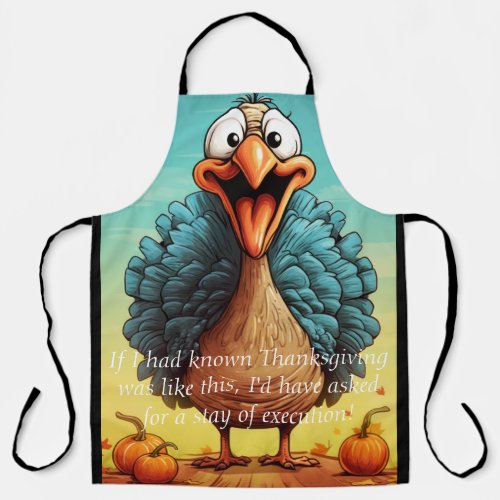 Customizable Funny Thanksgiving Turkey T_Shirt Apron