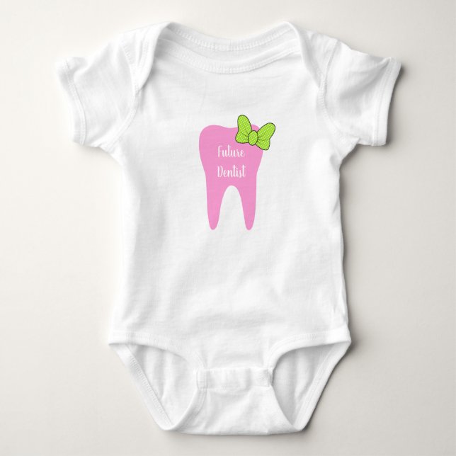Customizable "Future Dentist" Baby Outfit Bodysuit (Front)