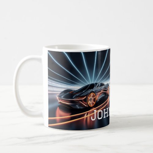 Customizable Futuristic Supercar Coffee Mug