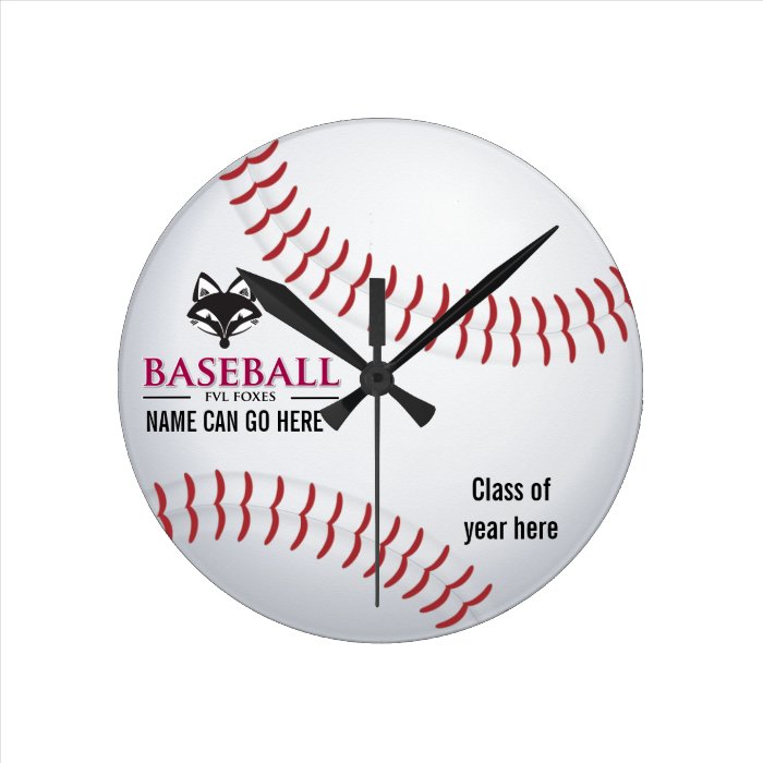 Customizable FVL Baseball Clock