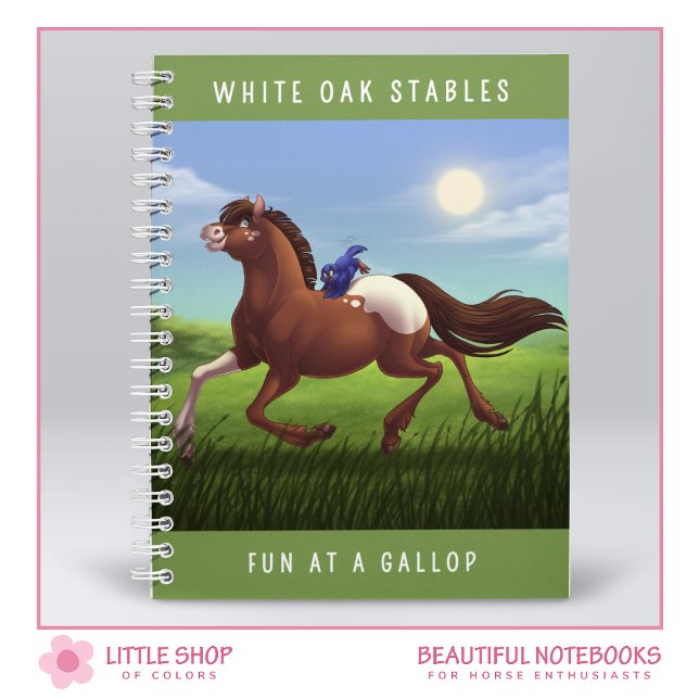 Customizable Galloping Appaloosa Horse Notebook (Creator Uploaded)