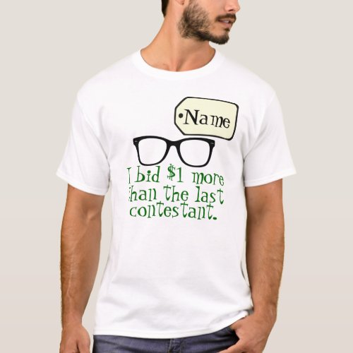 Customizable Game Show Contestant T_Shirt