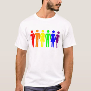 Customizable Gay Family Rainbow LGBTQ Pride T-Shirt