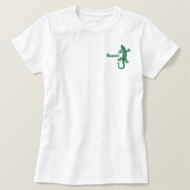 Customizable Gecko Embroidered Shirt (Design Front)