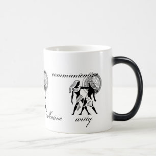 Customizable Gemini traits Greek-style Zodiac Color Morph Mug