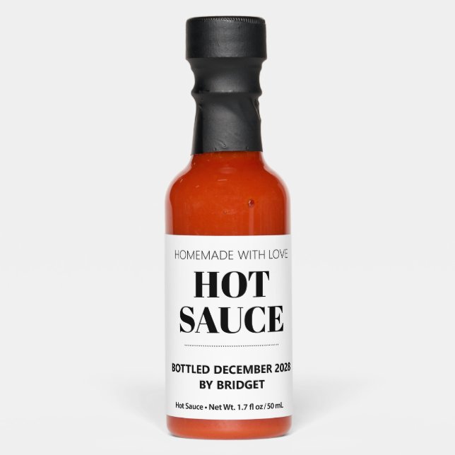 Customizable Generic Hot Sauce  (Front)