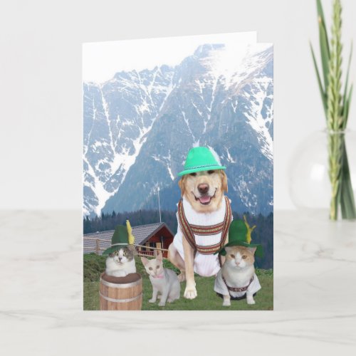 Customizable German Fathers Day Card