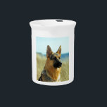 Customizable German Shepherd Dog Pitcher<br><div class="desc">Customizable German Shepherd Dog</div>