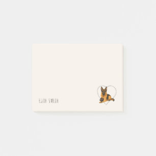 Customizable German Shepherd Lovers Birthday Gift Post-it Notes