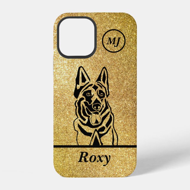 Customizable German Shepherd Lovers iPhone Case (Back)
