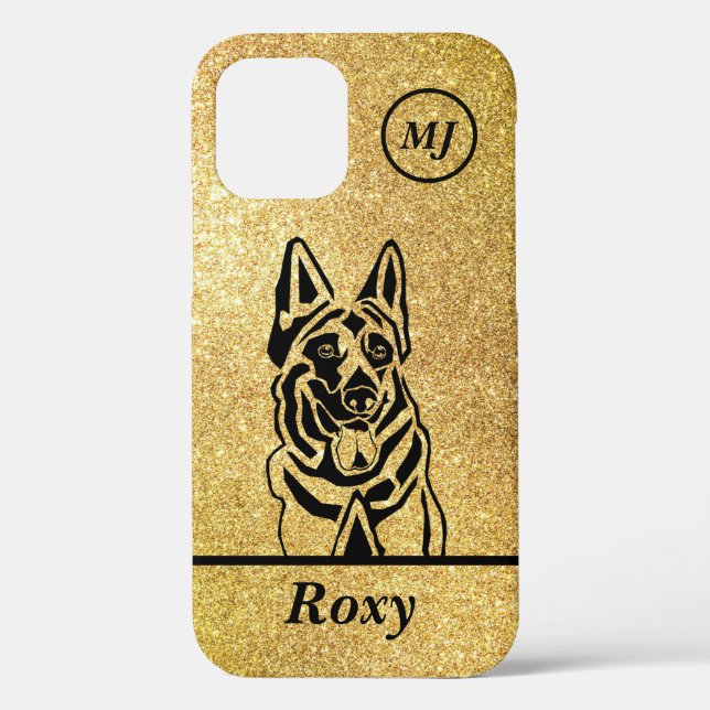 Customizable German Shepherd Lovers iPhone Case (Back)