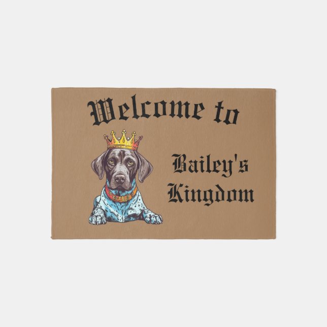 Customizable German Shorthaired Pointer Doormat Outdoor Rug (Front)