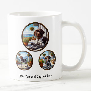 Customizable German Shorthaired Pointer Puppy Coffee Mug